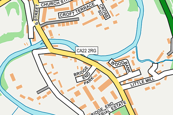 CA22 2RG map - OS OpenMap – Local (Ordnance Survey)