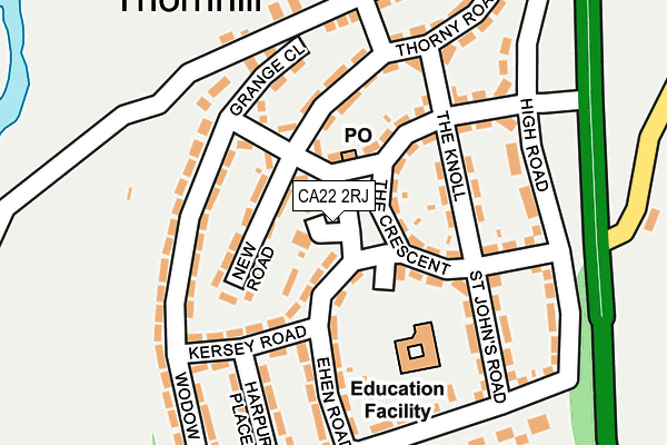 CA22 2RJ map - OS OpenMap – Local (Ordnance Survey)