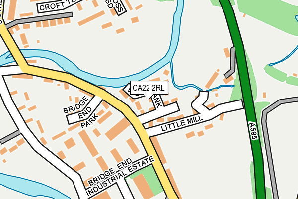 CA22 2RL map - OS OpenMap – Local (Ordnance Survey)