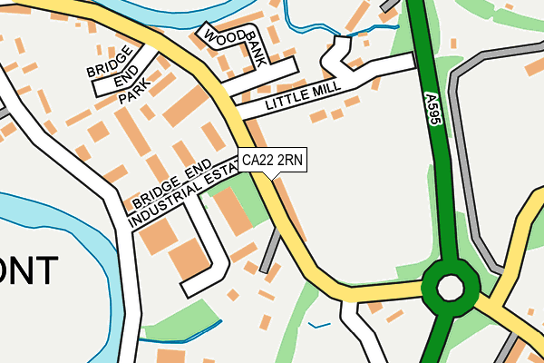 CA22 2RN map - OS OpenMap – Local (Ordnance Survey)