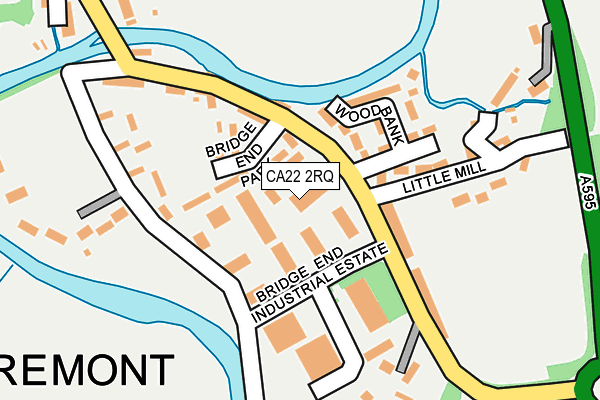 CA22 2RQ map - OS OpenMap – Local (Ordnance Survey)