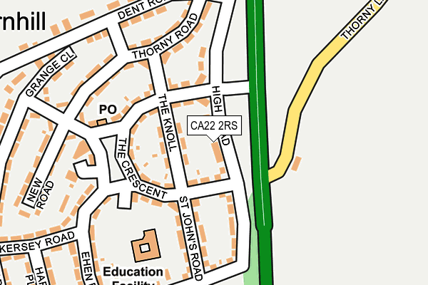 CA22 2RS map - OS OpenMap – Local (Ordnance Survey)