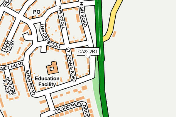 CA22 2RT map - OS OpenMap – Local (Ordnance Survey)