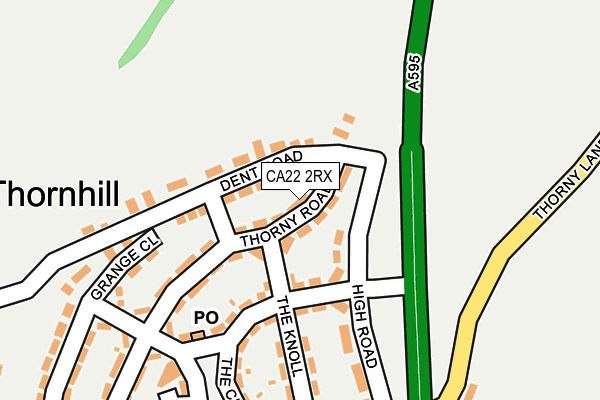 CA22 2RX map - OS OpenMap – Local (Ordnance Survey)