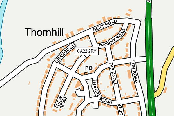 CA22 2RY map - OS OpenMap – Local (Ordnance Survey)