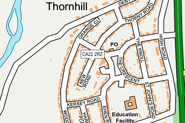 CA22 2RZ map - OS OpenMap – Local (Ordnance Survey)