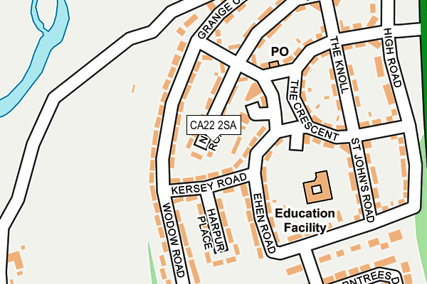 CA22 2SA map - OS OpenMap – Local (Ordnance Survey)