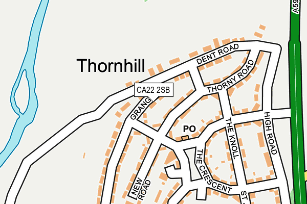 CA22 2SB map - OS OpenMap – Local (Ordnance Survey)