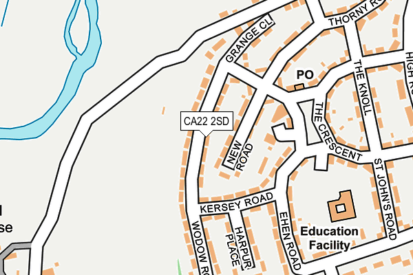 CA22 2SD map - OS OpenMap – Local (Ordnance Survey)