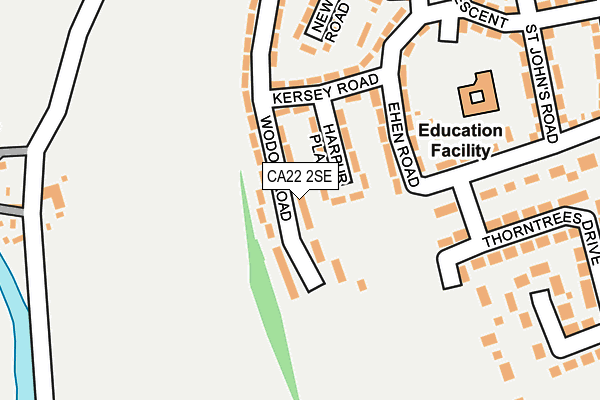 CA22 2SE map - OS OpenMap – Local (Ordnance Survey)