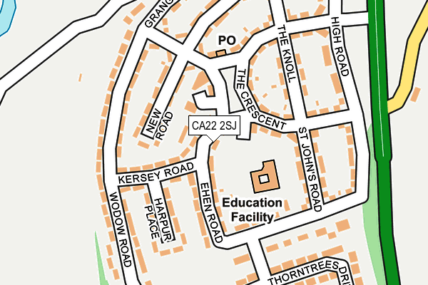 CA22 2SJ map - OS OpenMap – Local (Ordnance Survey)