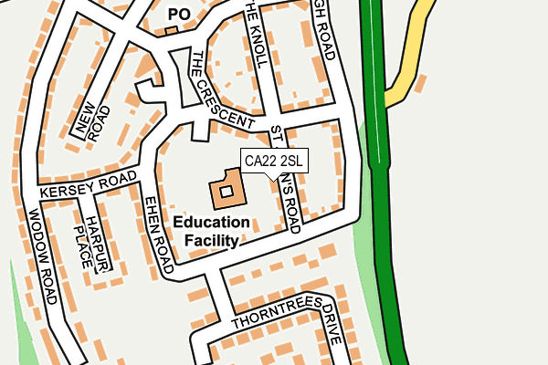 CA22 2SL map - OS OpenMap – Local (Ordnance Survey)