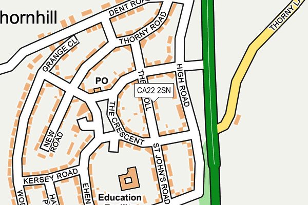 CA22 2SN map - OS OpenMap – Local (Ordnance Survey)
