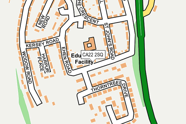 CA22 2SQ map - OS OpenMap – Local (Ordnance Survey)
