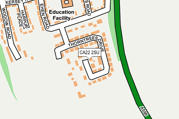 CA22 2SU map - OS OpenMap – Local (Ordnance Survey)