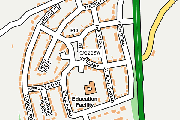 CA22 2SW map - OS OpenMap – Local (Ordnance Survey)