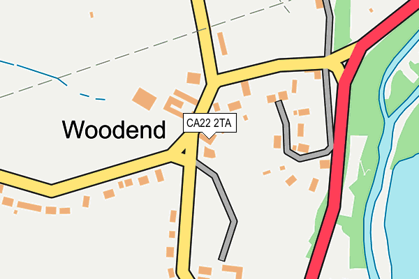 CA22 2TA map - OS OpenMap – Local (Ordnance Survey)