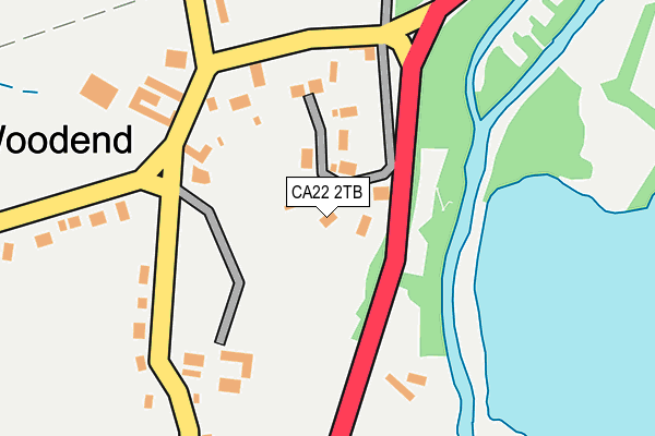 CA22 2TB map - OS OpenMap – Local (Ordnance Survey)
