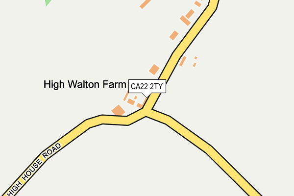 CA22 2TY map - OS OpenMap – Local (Ordnance Survey)