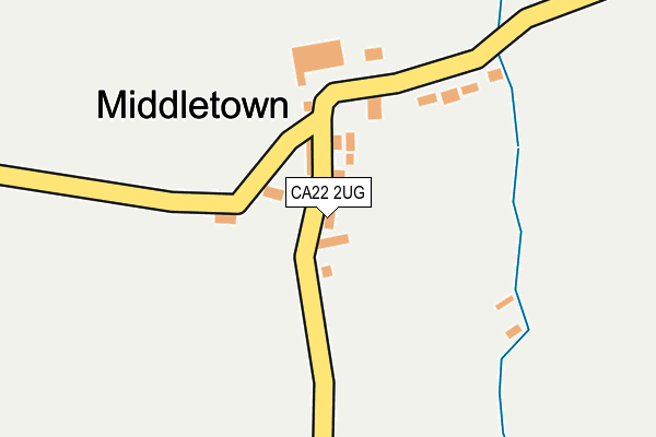 CA22 2UG map - OS OpenMap – Local (Ordnance Survey)