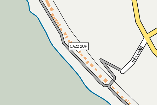 CA22 2UP map - OS OpenMap – Local (Ordnance Survey)