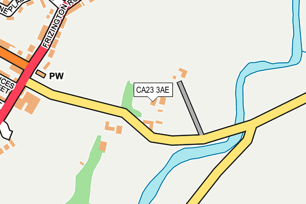 CA23 3AE map - OS OpenMap – Local (Ordnance Survey)