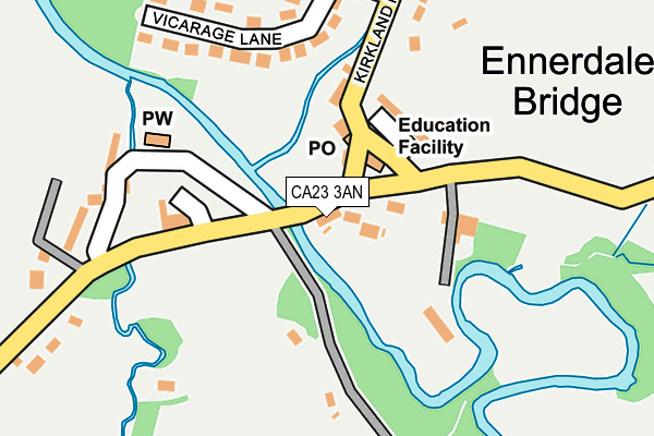 CA23 3AN map - OS OpenMap – Local (Ordnance Survey)