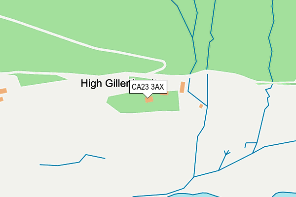 CA23 3AX map - OS OpenMap – Local (Ordnance Survey)