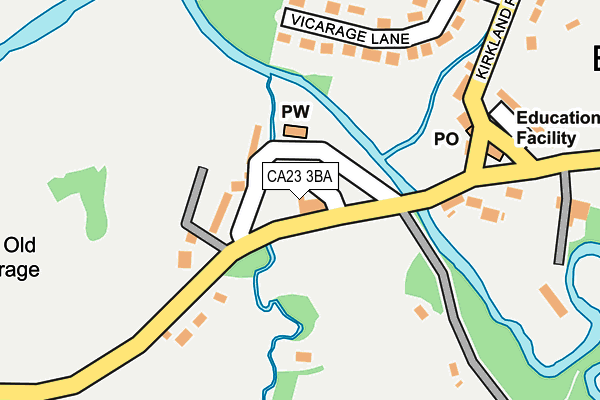 CA23 3BA map - OS OpenMap – Local (Ordnance Survey)