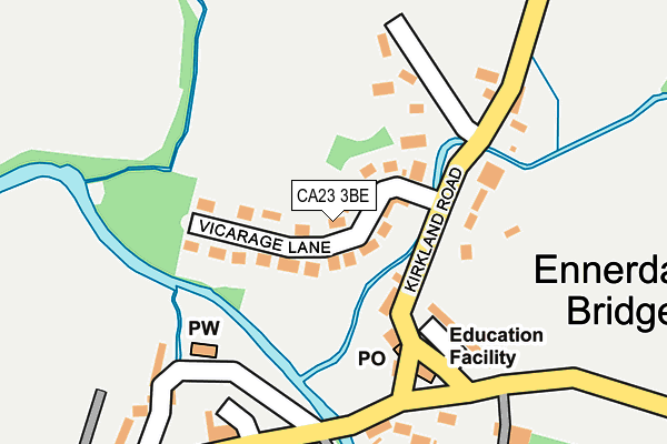 CA23 3BE map - OS OpenMap – Local (Ordnance Survey)