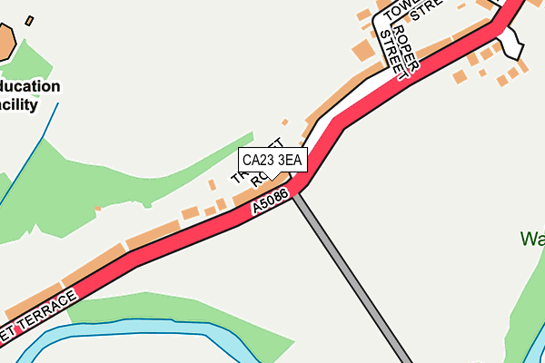 CA23 3EA map - OS OpenMap – Local (Ordnance Survey)