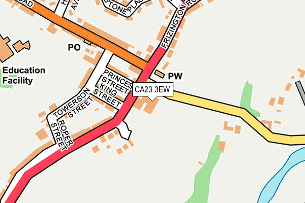 CA23 3EW map - OS OpenMap – Local (Ordnance Survey)