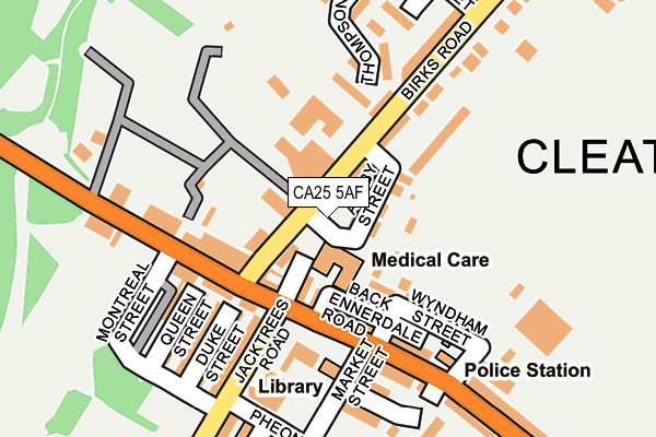 CA25 5AF map - OS OpenMap – Local (Ordnance Survey)
