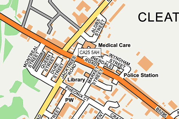 CA25 5AH map - OS OpenMap – Local (Ordnance Survey)