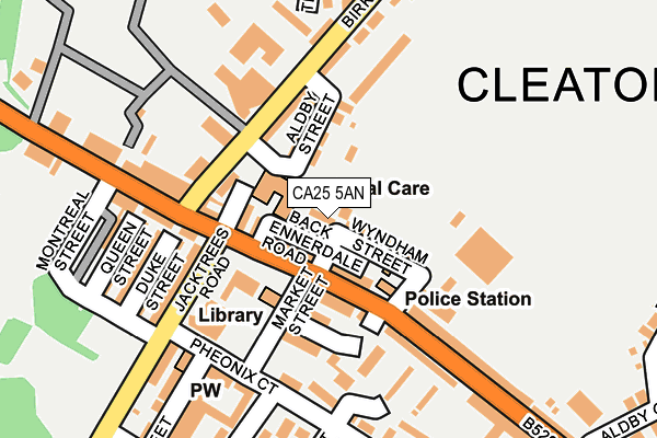 CA25 5AN map - OS OpenMap – Local (Ordnance Survey)