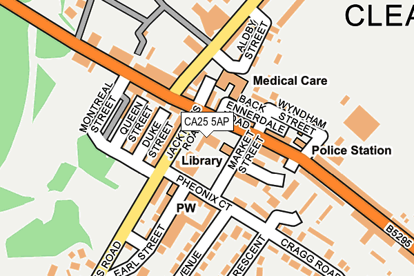 CA25 5AP map - OS OpenMap – Local (Ordnance Survey)