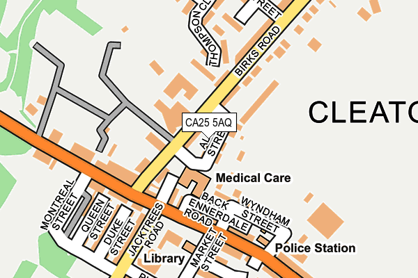 CA25 5AQ map - OS OpenMap – Local (Ordnance Survey)