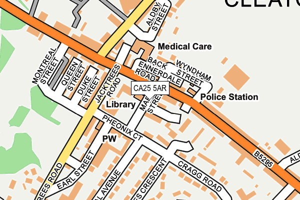 CA25 5AR map - OS OpenMap – Local (Ordnance Survey)