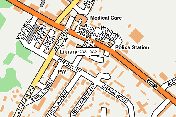 CA25 5AS map - OS OpenMap – Local (Ordnance Survey)