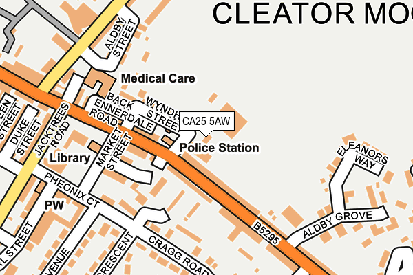 CA25 5AW map - OS OpenMap – Local (Ordnance Survey)