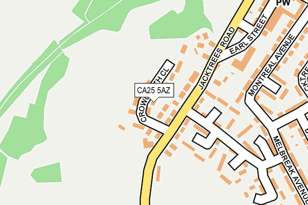 CA25 5AZ map - OS OpenMap – Local (Ordnance Survey)