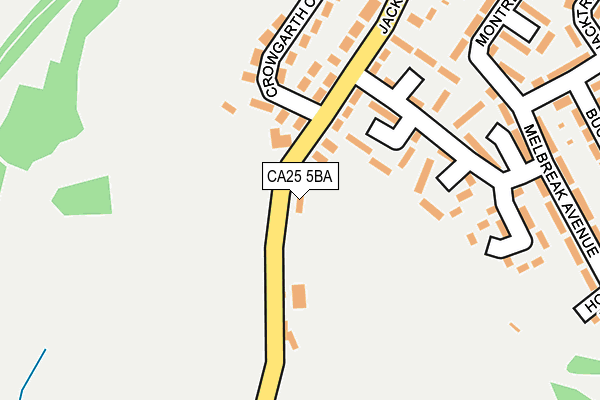 CA25 5BA map - OS OpenMap – Local (Ordnance Survey)