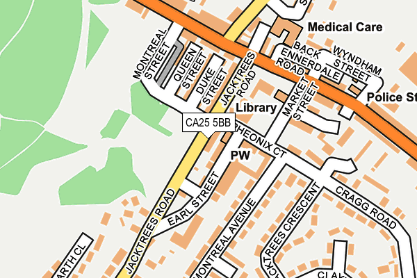 CA25 5BB map - OS OpenMap – Local (Ordnance Survey)