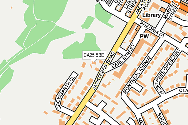 CA25 5BE map - OS OpenMap – Local (Ordnance Survey)