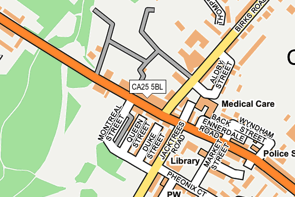 CA25 5BL map - OS OpenMap – Local (Ordnance Survey)