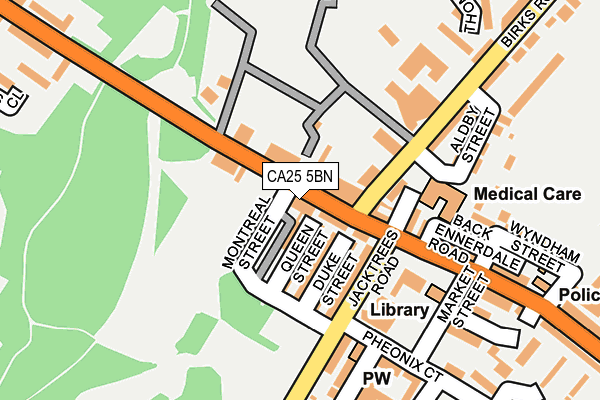 CA25 5BN map - OS OpenMap – Local (Ordnance Survey)