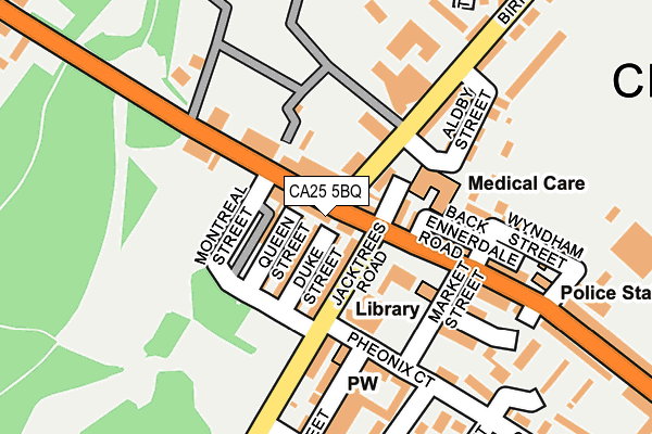 CA25 5BQ map - OS OpenMap – Local (Ordnance Survey)