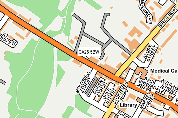 CA25 5BW map - OS OpenMap – Local (Ordnance Survey)