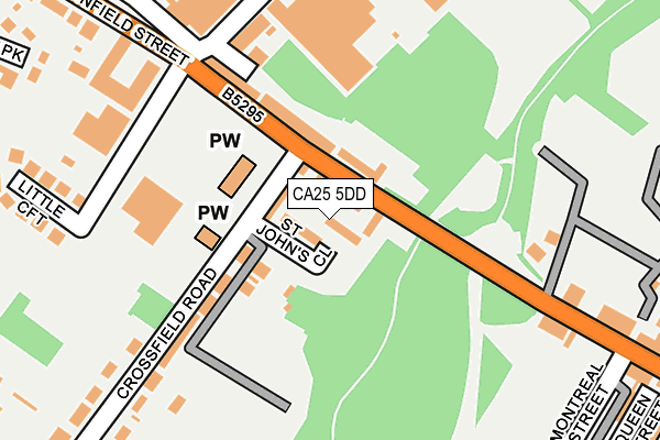 CA25 5DD map - OS OpenMap – Local (Ordnance Survey)