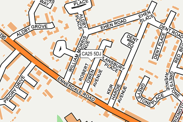 CA25 5DJ map - OS OpenMap – Local (Ordnance Survey)